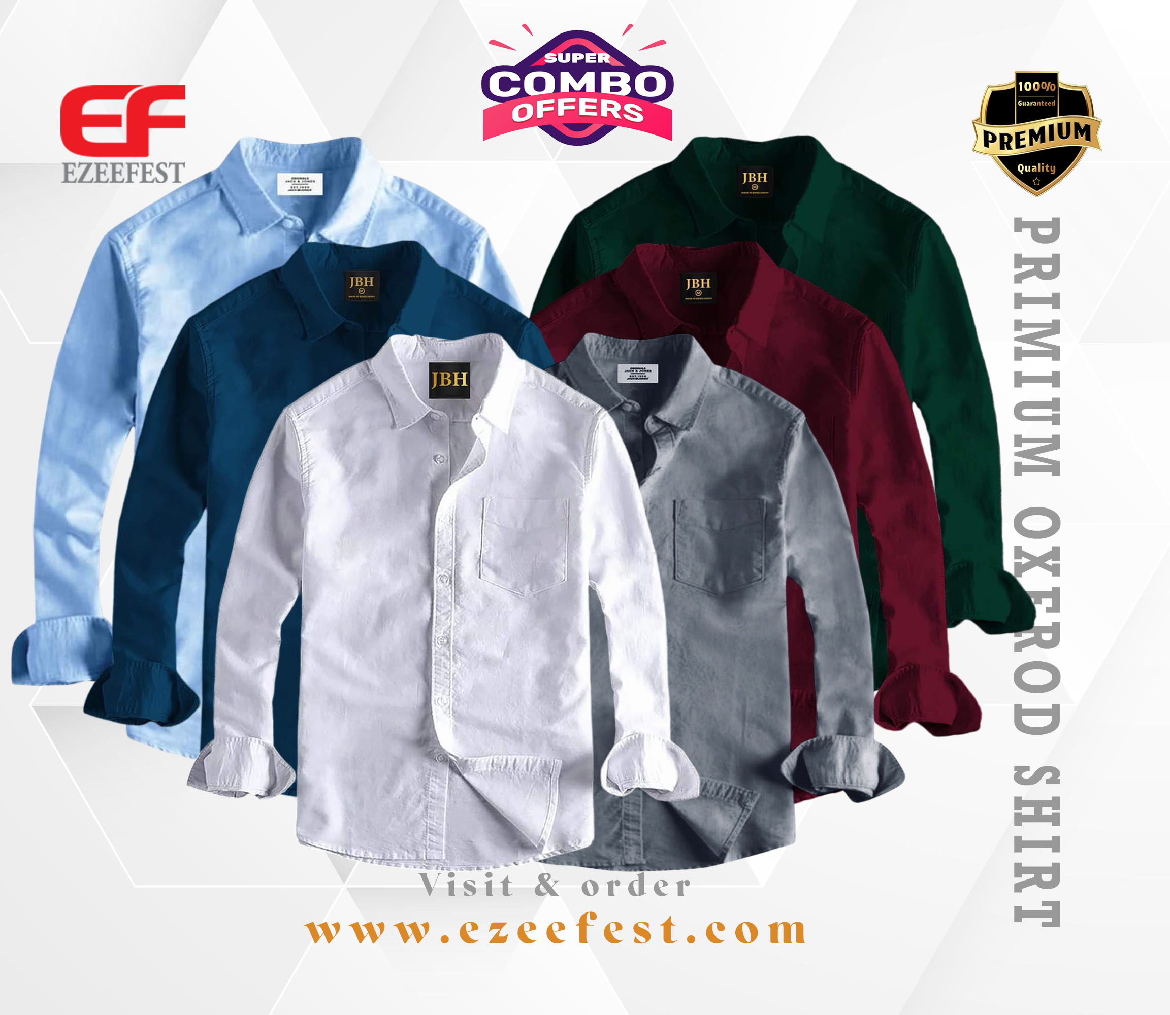 Men's Full Sleeve Oxford Cotton Shirt